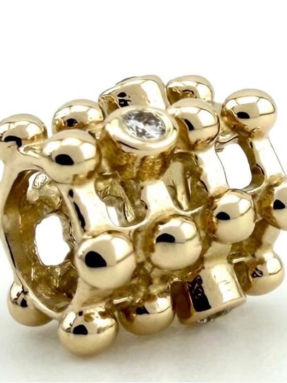 Pandora 14k Gold Diamond Matrix Charm
Retired 1.7 grams - Picture 2 of 2